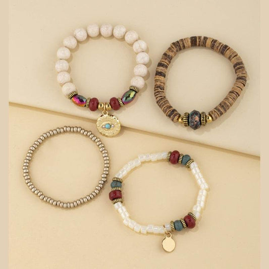 Original Eye Charm Multi-Strand Bracelet - MystiCrystals