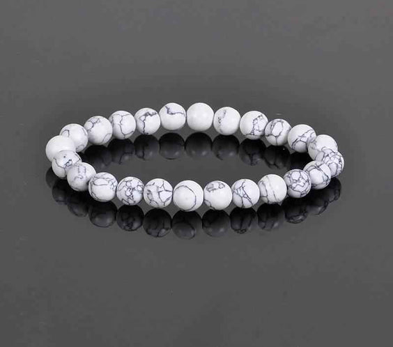 8MM Natural Stone Bead Bracelet