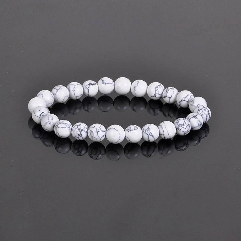 8MM Natural Stone Bead Bracelet - MystiCrystals