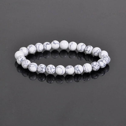 8MM Natural Stone Bead Bracelet - MystiCrystals