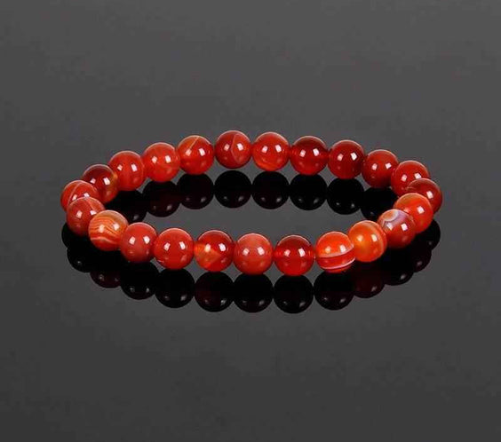 8MM Natural Stone Bead Bracelet
