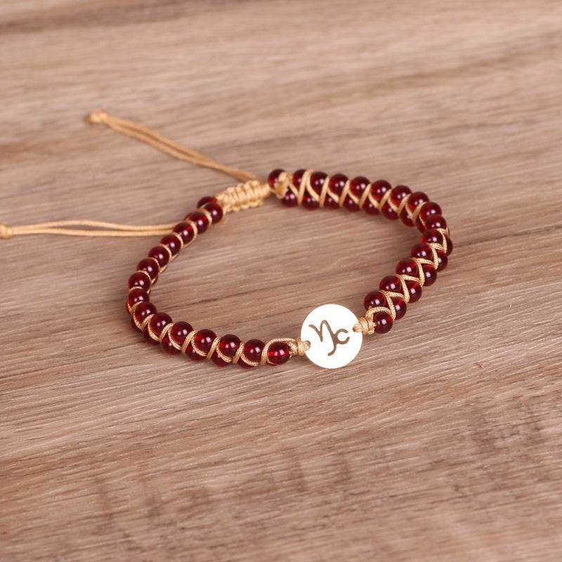 Braided Zodiac Stone Bracelet - MystiCrystals