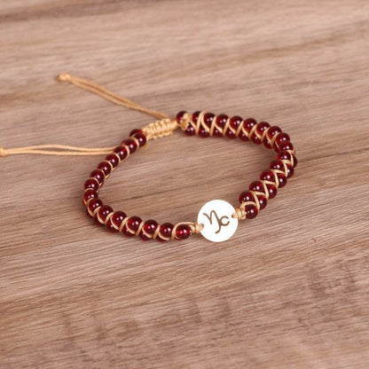 Braided Zodiac Stone Bracelet - MystiCrystals