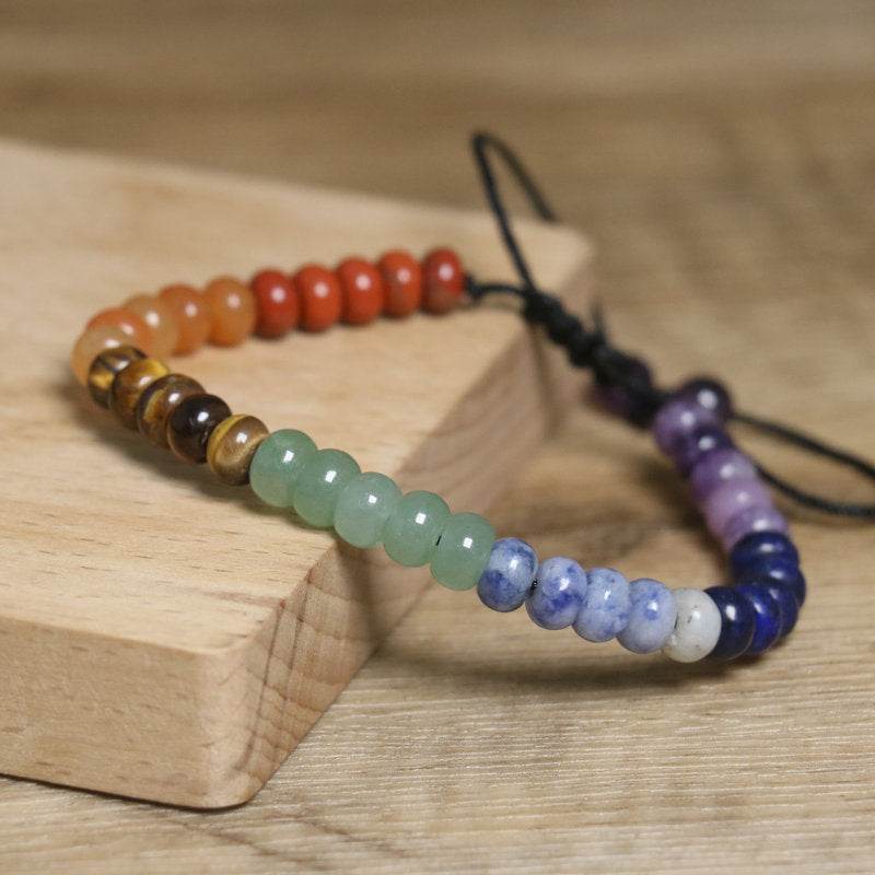 Adjustable Multi-Color Beaded Imperial Stone Bracelet - MystiCrystals