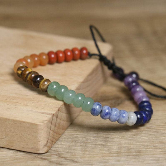 Adjustable Multi-Color Beaded Imperial Stone Bracelet - MystiCrystals