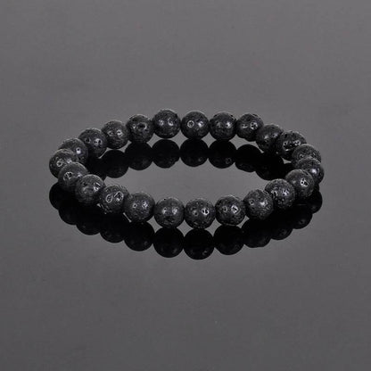 8MM Natural Stone Bead Bracelet - MystiCrystals