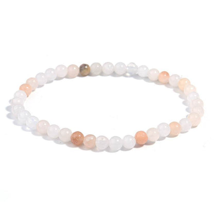 Handcrafted Pink Aventurine Bead Bracelet - MystiCrystals