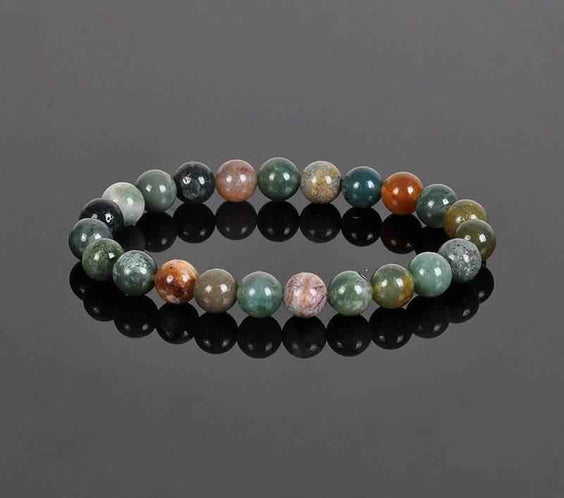 8MM Natural Stone Bead Bracelet