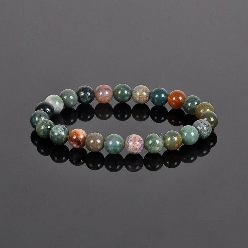 8MM Natural Stone Bead Bracelet - MystiCrystals
