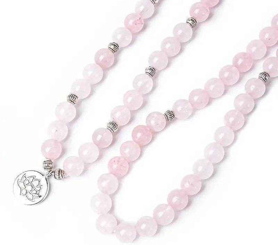 Beaded Rose Quartz Aquamarine Bracelet