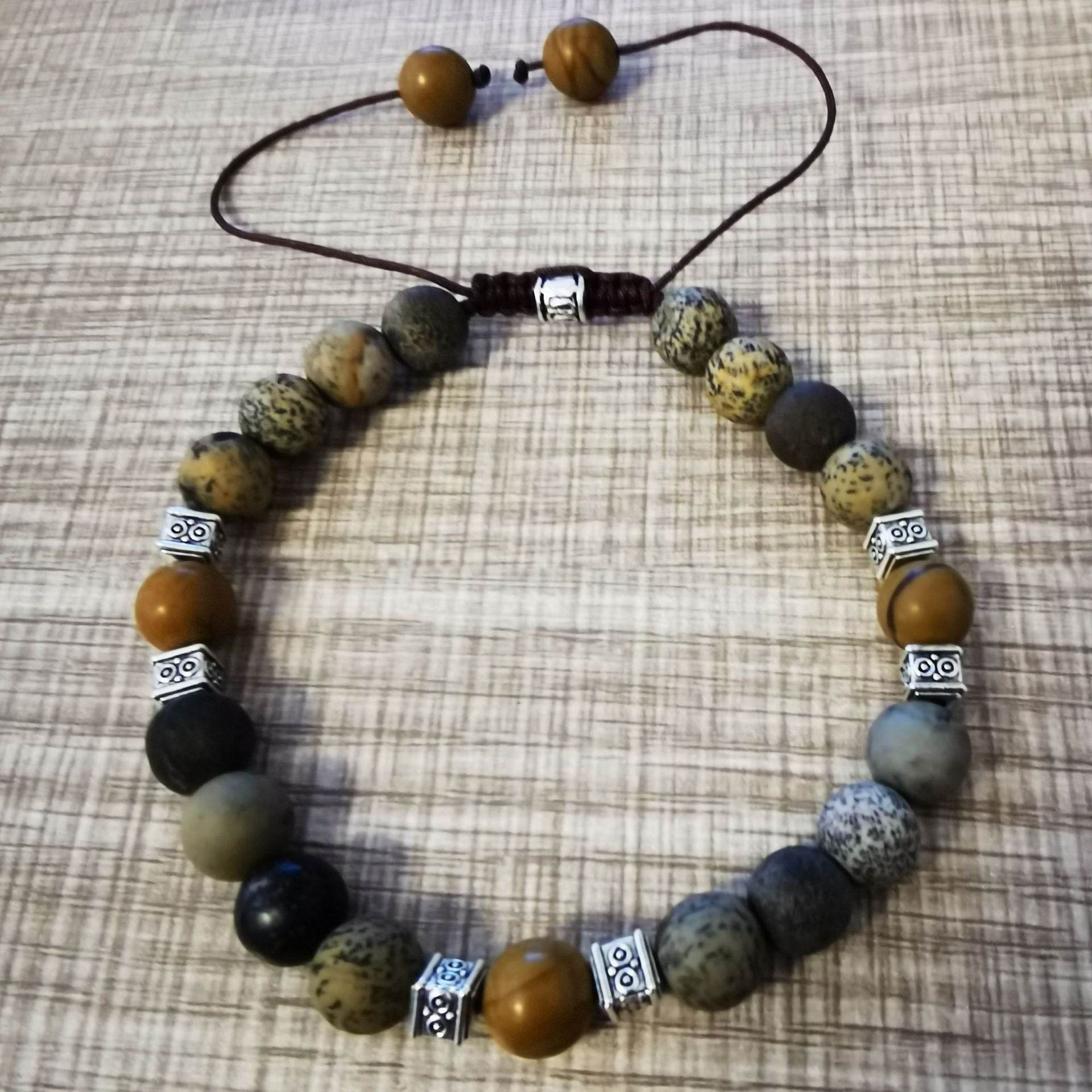 Explorer Men’s Agate Beaded Bracelet - MystiCrystals