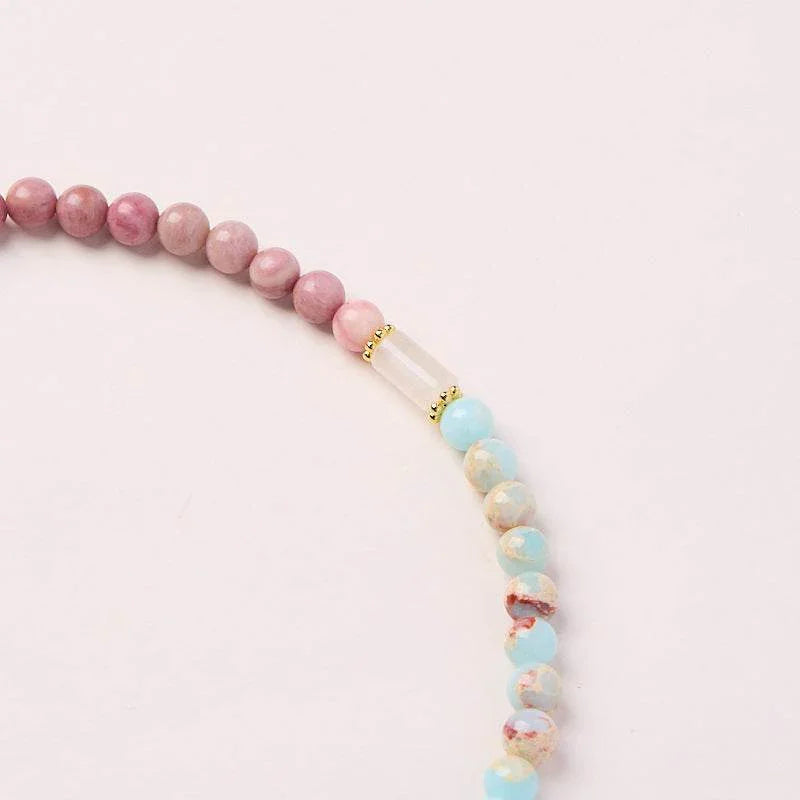 Shoushan Stone Double Circle Bracelet for Women - MystiCrystals