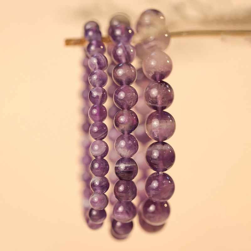 Natural Amethyst Beaded Bracelet