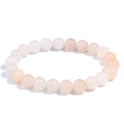 Handcrafted Pink Aventurine Bead Bracelet - MystiCrystals