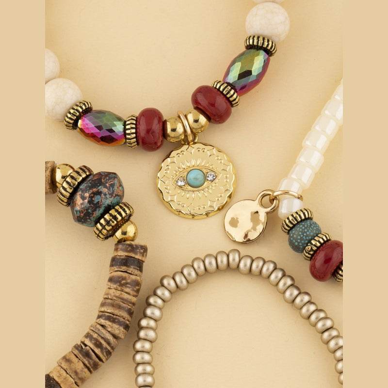 Original Eye Charm Multi-Strand Bracelet - MystiCrystals